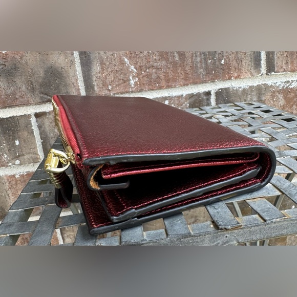 ITSLIFE RFID Blocking Metallic Red Leather Wallet - Picture 4 of 15